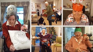 Double celebrations and Santa visits at Salisbury care home